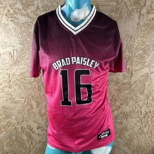 Brad Paisley Country nation Womens Pink Short Sleeve Top Size XL